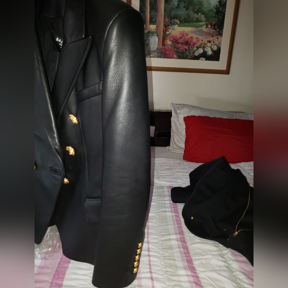 Balmain Leather Blazer - Picture 6 of 10